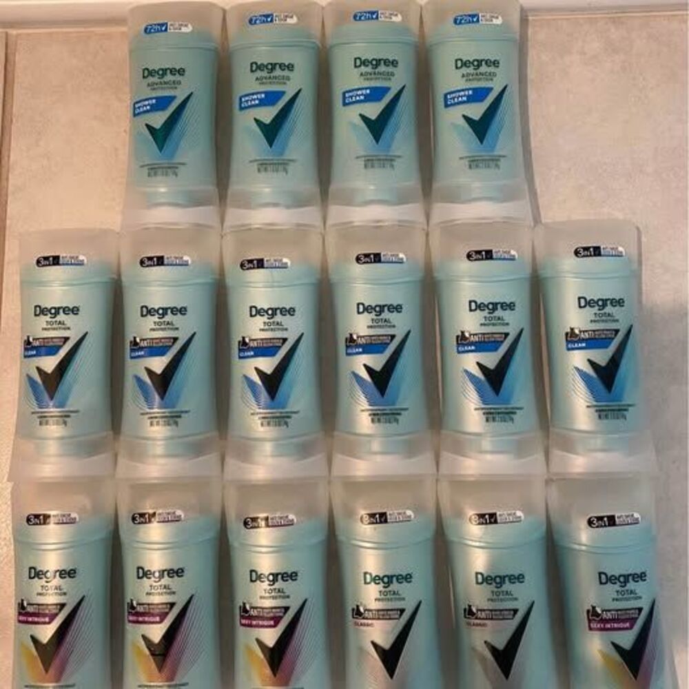 16 brand new degree 3 in 1 anti sweat, odor & stains protection deodorant